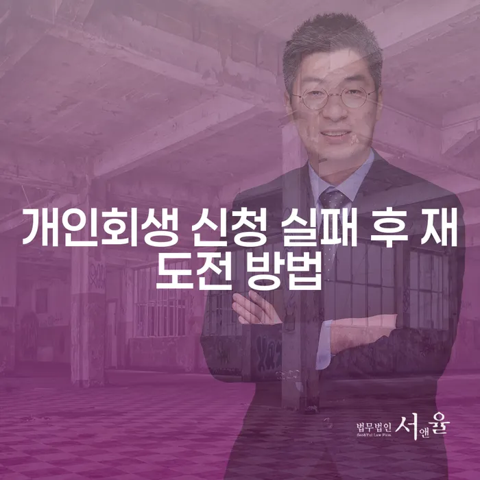 개인회생 신청 실패 후 재도전, 어떻게 해야 할까요?